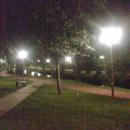 Park nocą, przez który przepływa Czarna Hańcza - panoramio